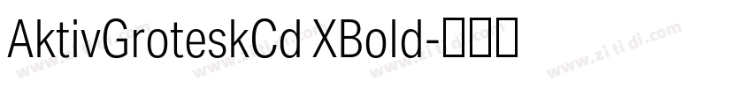 AktivGroteskCd XBold字体转换